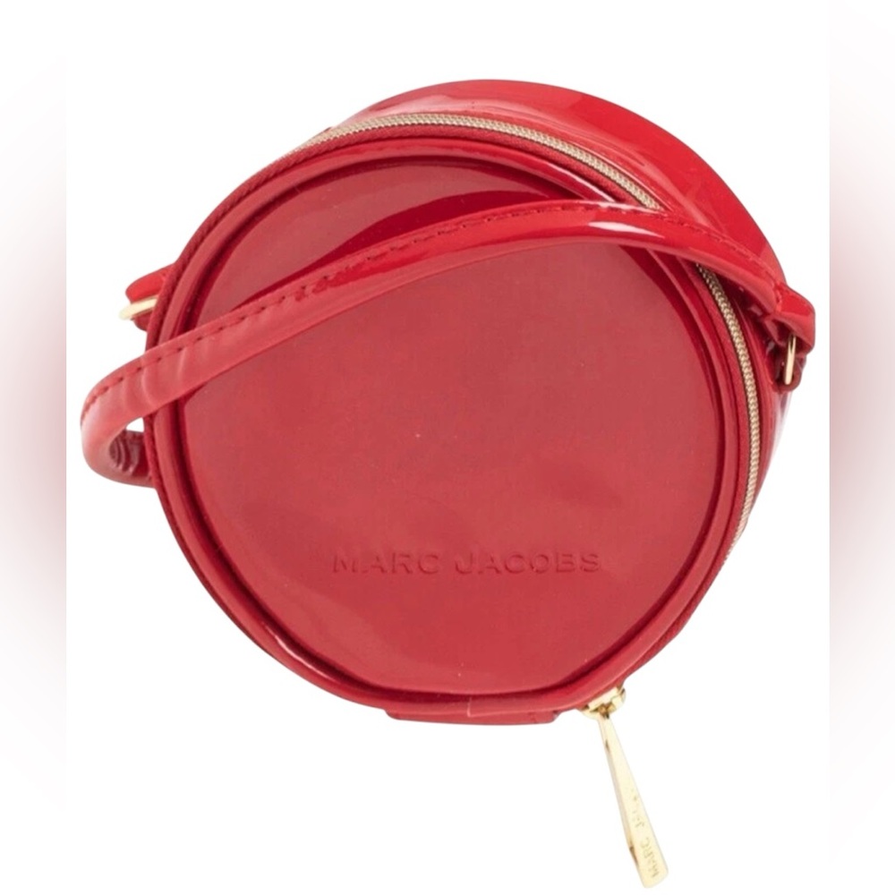 Marc Jacobs NWOT Red Patent Leather Round Mini Crossbody Bag
